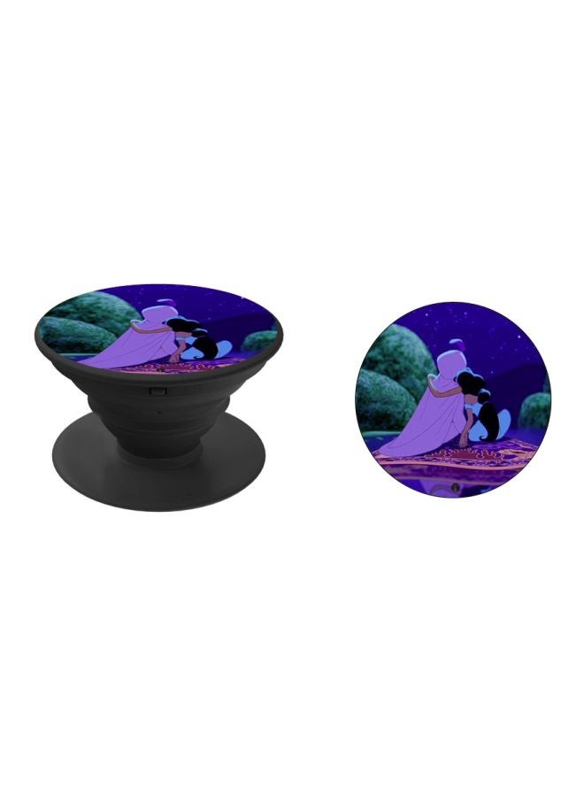 بي بي حامل هاتف على شكل مقبض أصابع منبثق بطبعة رسومات كرتونية أصفر / أزرق / أخضر - Image 2