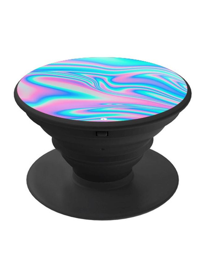 BP Printed Pop Socket Phone Holder Blue/Pink/Black - Image 1