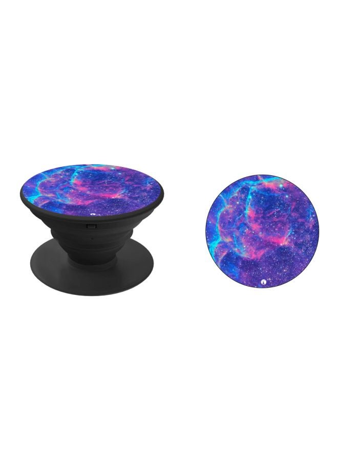 BP Printed Pop Socket Phone Holder Purple/Blue/Black - Image 2