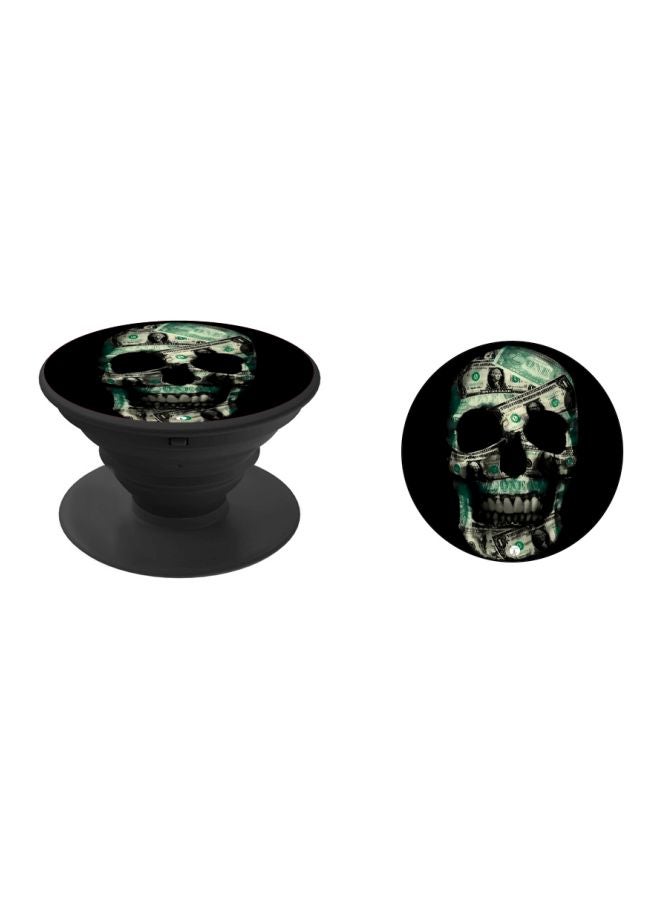 BP Skull Printed Mobile Pop Socket Black/Green/Beige - Image 2