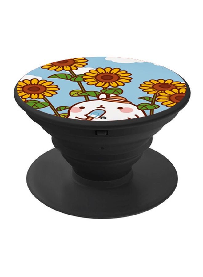 BP Cartoon Printed Pop Socket Phone Holder Blue/Yellow/Green - Image 1