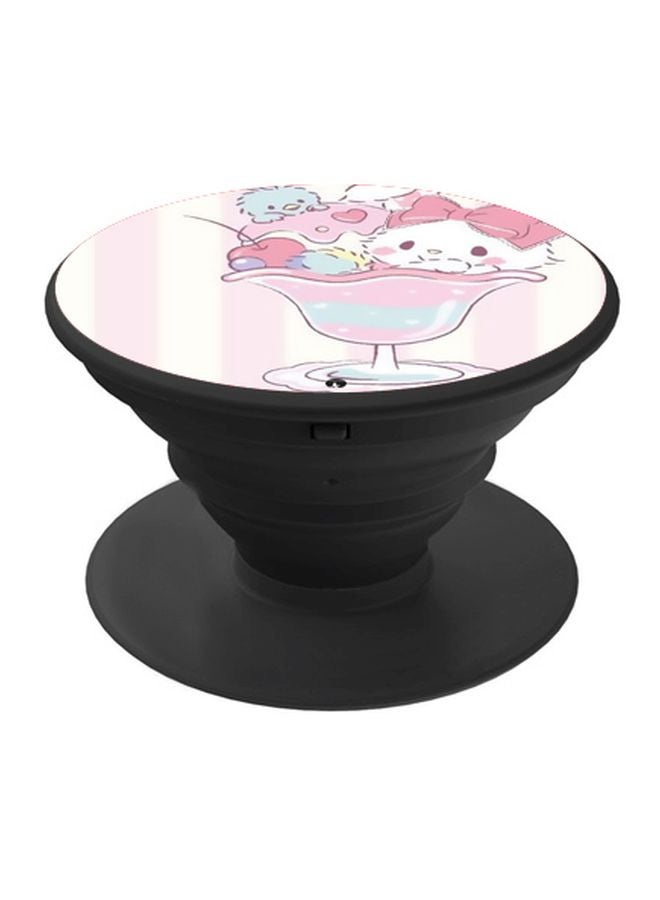 BP Animals Printed Pop Socket Phone Holder Pink/White/Blue - Image 1