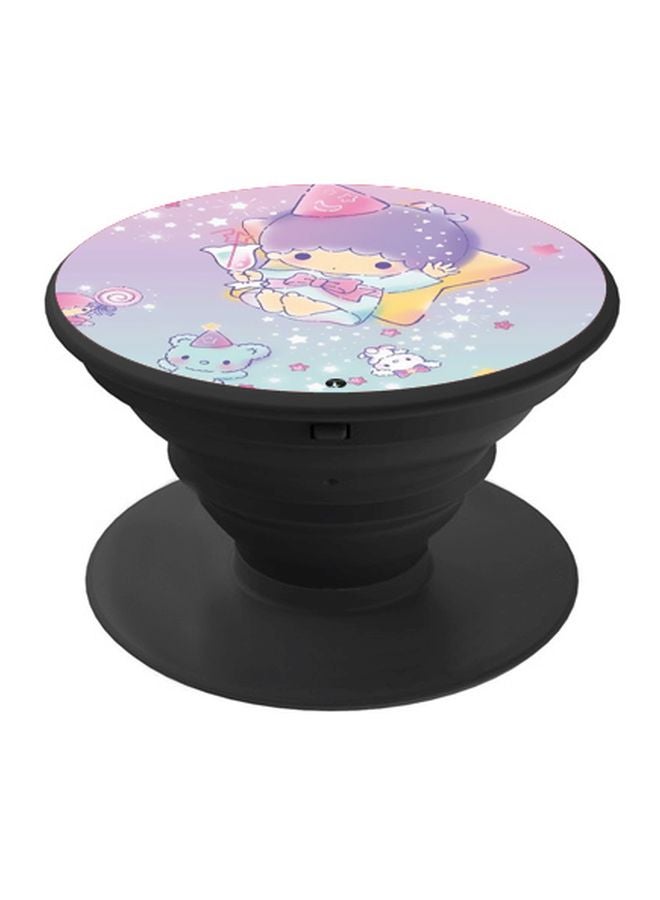 بي بي حامل هاتف بوب سوكيت مطبوع بتصميم شخصية كرتونية أرجواني/ أزرق/ وردي - Image 1