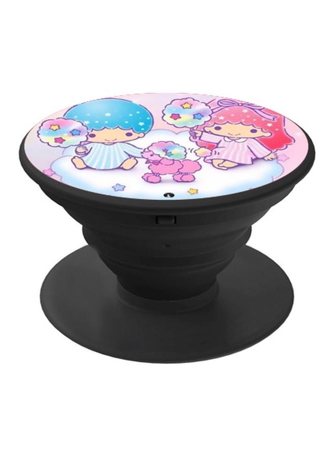 BP Cartoon Printed Pop Socket Phone Holder Blue/Pink/White - Image 1