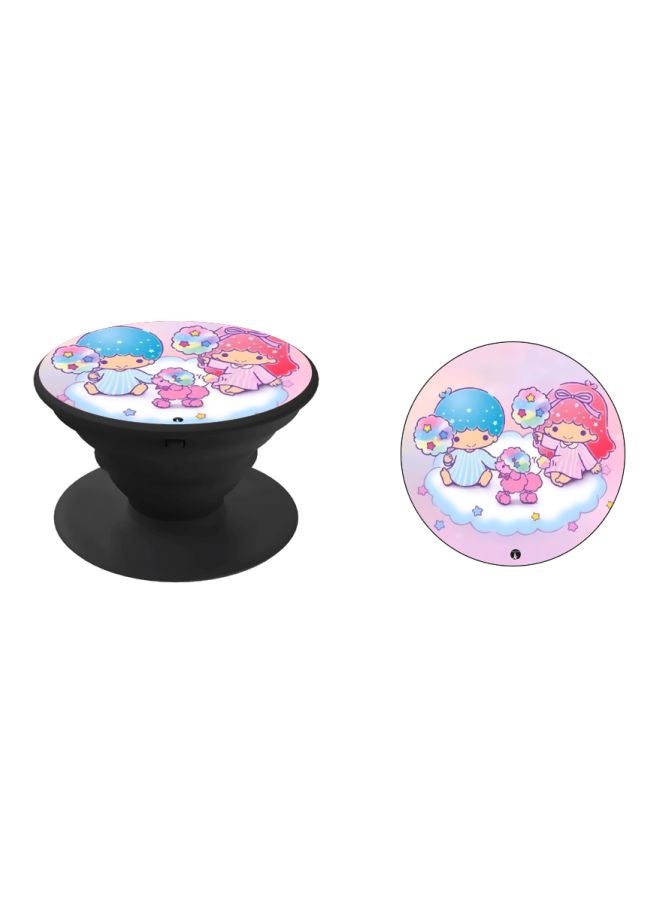 BP Cartoon Printed Pop Socket Phone Holder Blue/Pink/White - Image 2