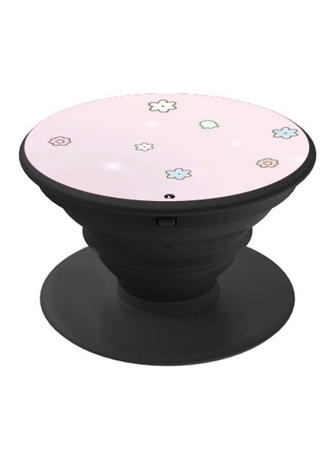 BP Flower Printed Pop Socket Phone Holder Pink/Yellow/Blue - Image 1