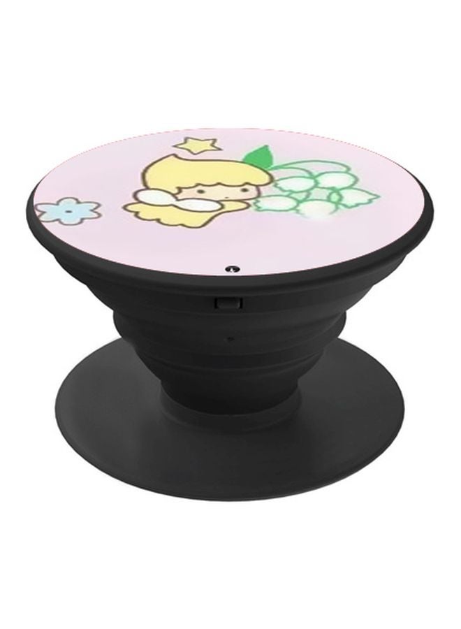 BP Cartoon Printed Pop Socket Phone Holder Pink/Green/Yellow - Image 1