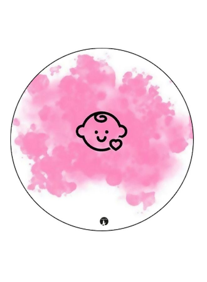 BP Cartoon Printed Pop Socket Phone Holder Black/Pink/White - Image 2