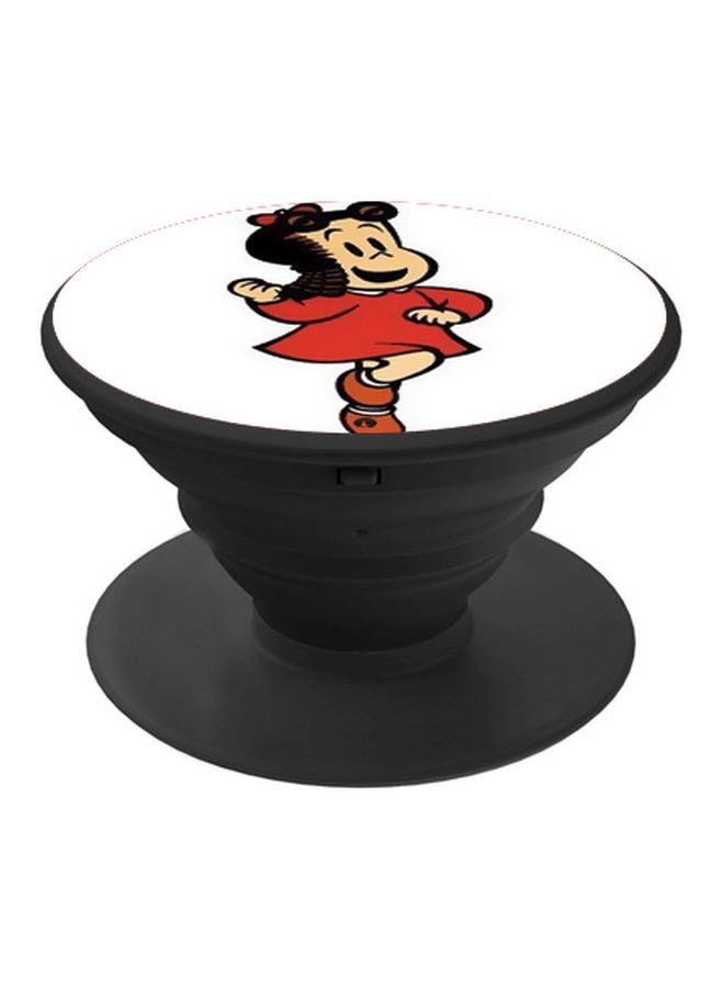 BP Cartoon Character Printed Pop Socket Phone Holder White/Red/Black - Image 1