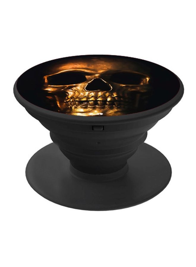 BP Skull Printed Mobile Pop Socket Black/Yellow - Image 1