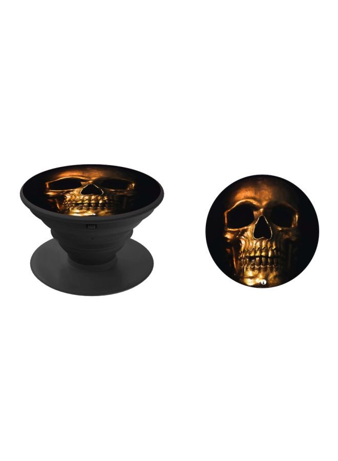 BP Skull Printed Mobile Pop Socket Black/Yellow - Image 2