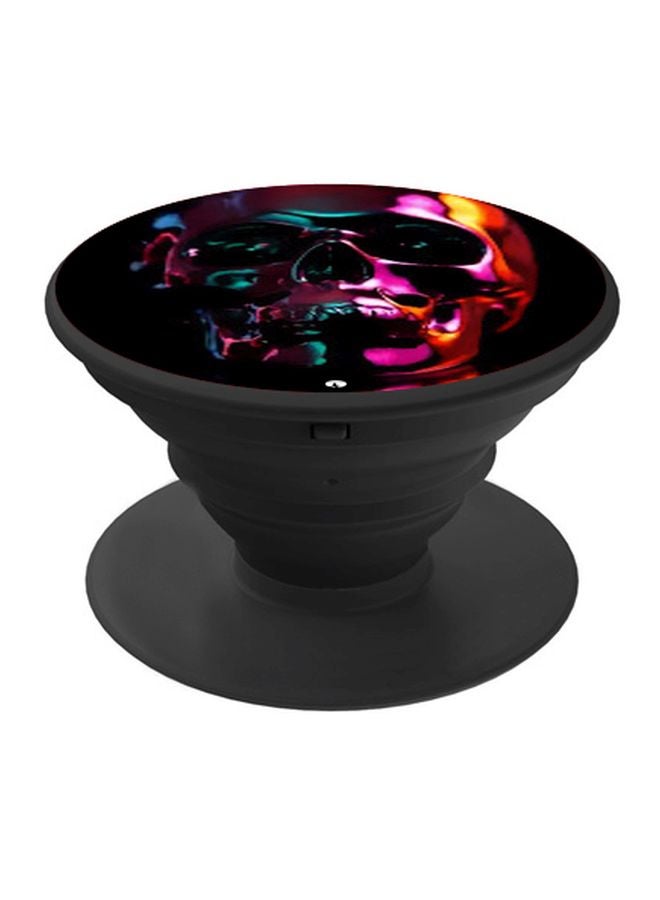 BP Skull Printed Mobile Pop Socket Black/Pink/Green - Image 1