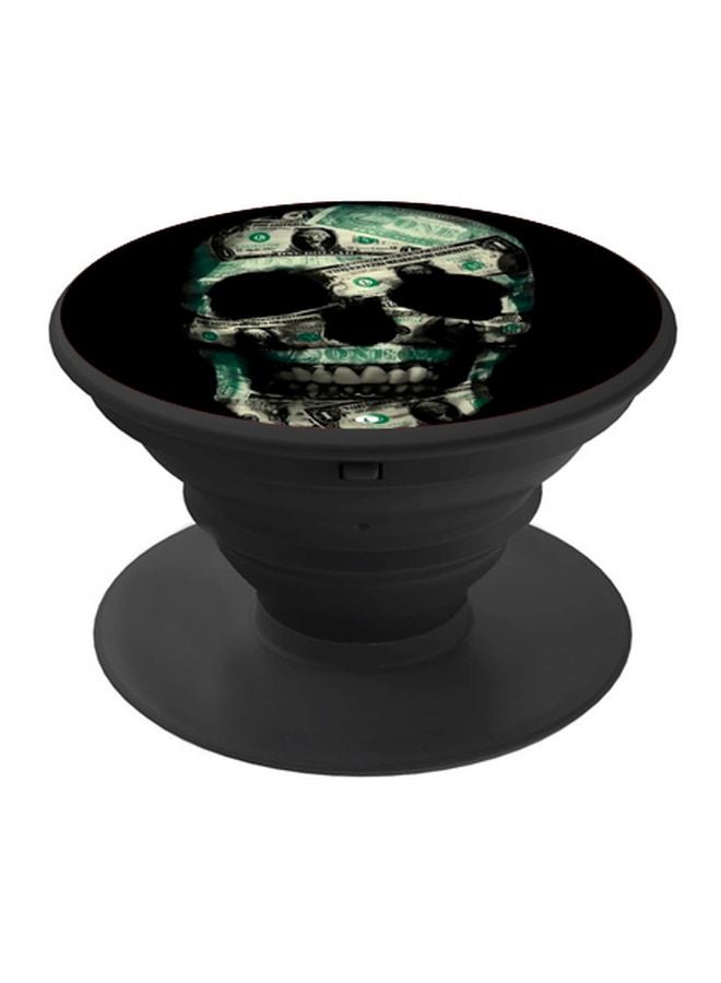 BP Skull Printed Mobile Pop Socket Black/Green/Beige - Image 1