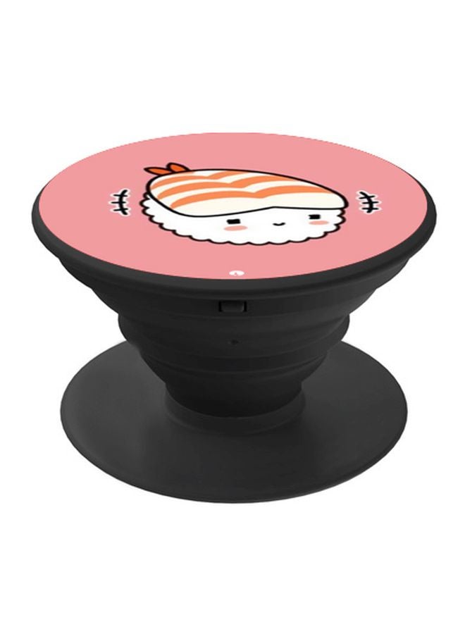 بي بي حامل هاتف على شكل مقبض أصابع منبثق بطبعة رسومات كرتونية وردي/ أبيض/ برتقالي - Image 1