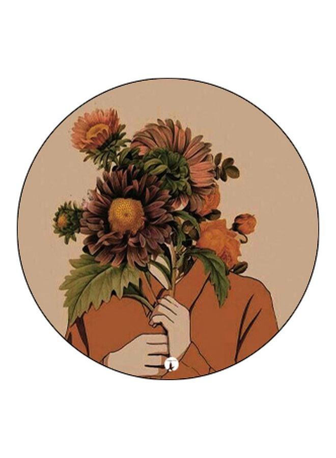 BP Cartoon Printed Mobile Pop Socket Beige/Orange/Green - Image 2