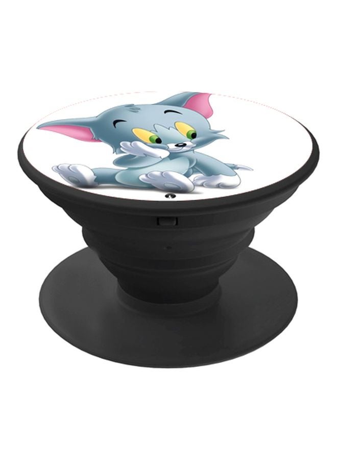 بي بي حامل موبايل بوب سوكيت بطبعة توم وجيري أبيض/رمادي/وردي - Image 1