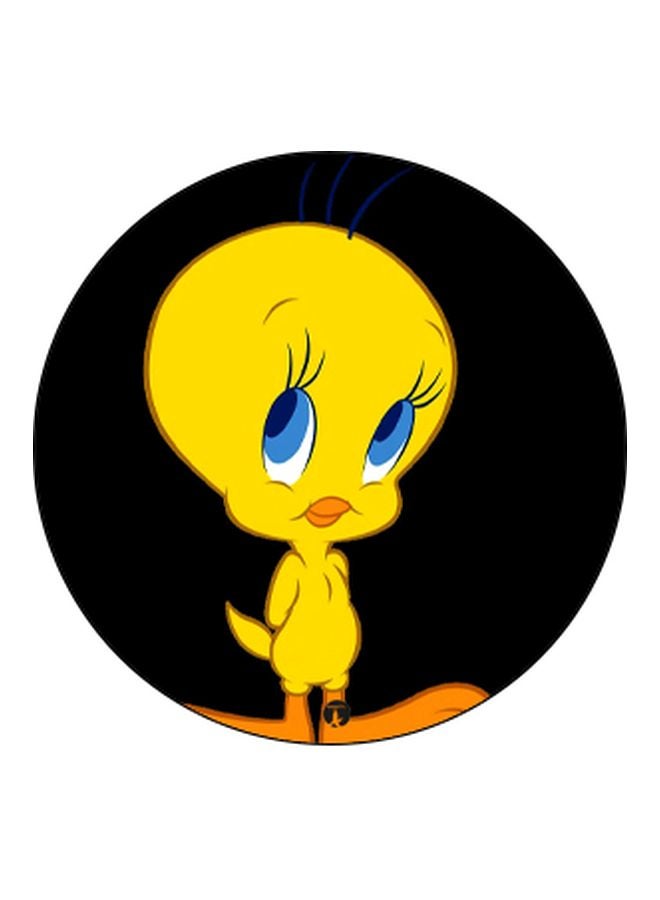 BP Cartoon Printed Mobile Pop Socket Black/Yellow/Brown - Image 2
