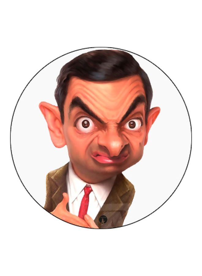 بي بي ماسكة بوب سوكيت للموبايل مطبوعة بنقشة مستر بين أبيض/بني/برتقالي - Image 2