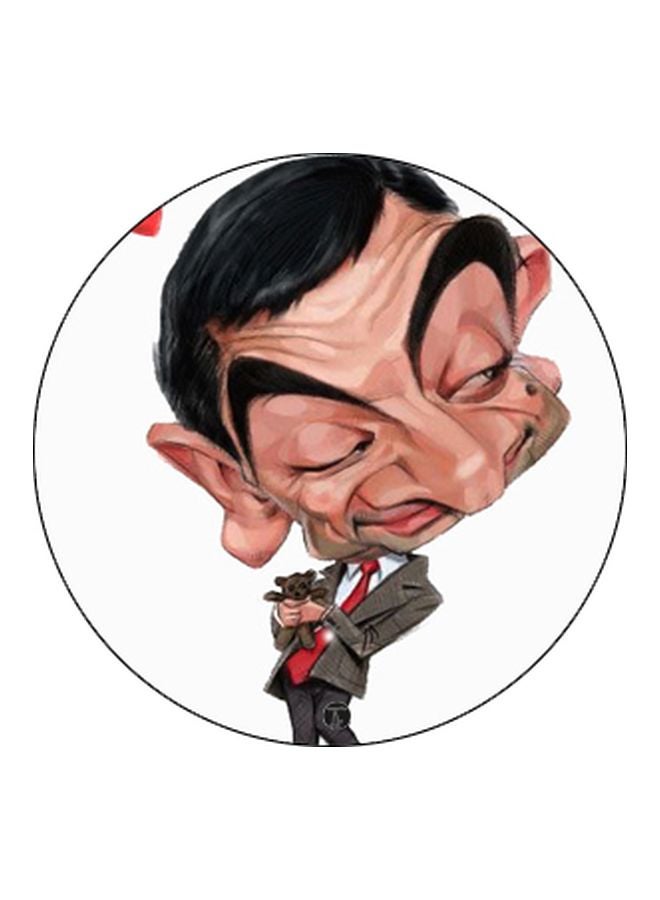 BP Mr. Bean Printed Mobile Pop Socket White/Black/Pink - Image 2