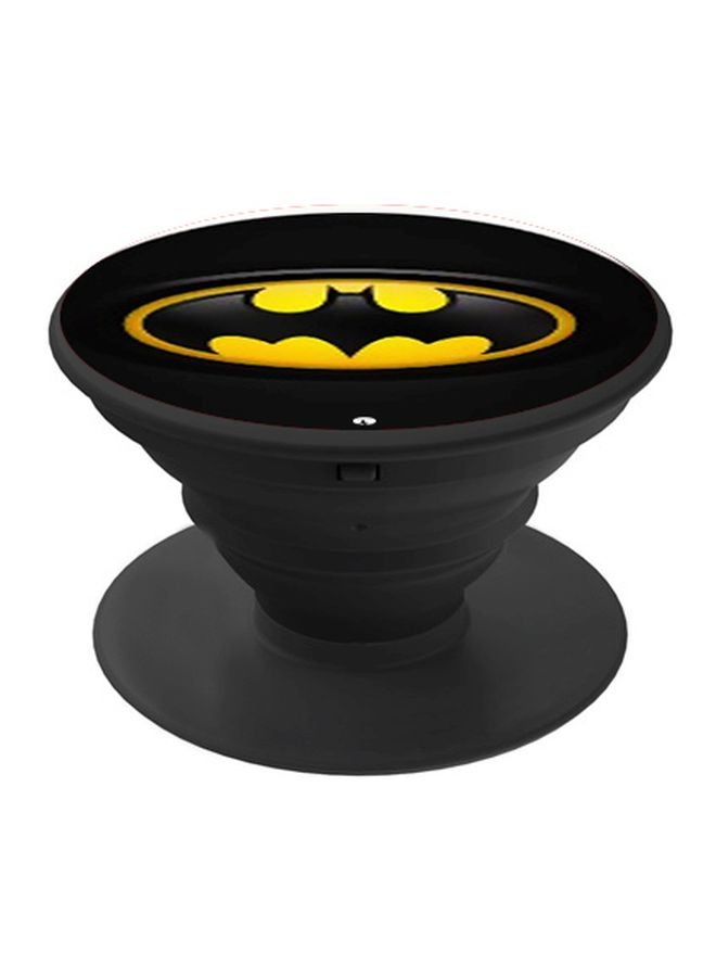 BP Batman Logo Printed Mobile Pop Socket Black/Yellow - Image 1