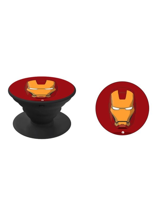 BP Iron Man Printed Pop Socket Phone Holder Red/Yellow/White - Image 2
