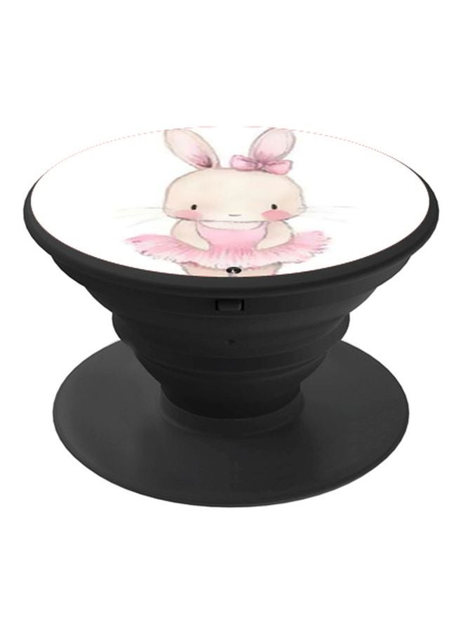 BP Rabbit Cartoon Printed Pop Socket Phone Holder White/Grey/Pink - Image 1