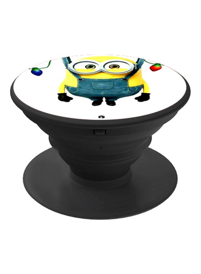 BP Minion Printed Pop Socket Phone Holder White/Yellow/Blue - Image 1