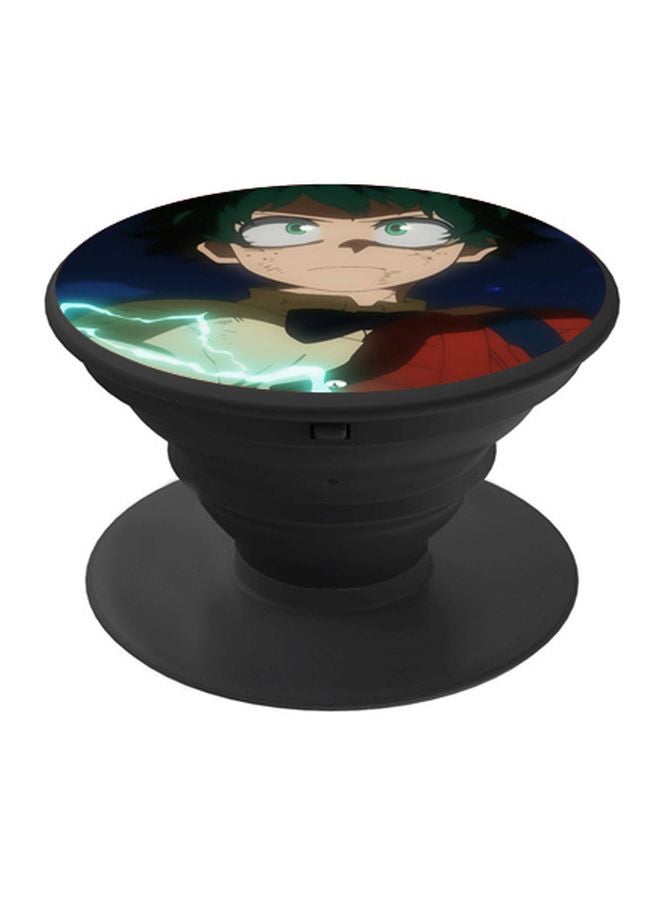 بي بي حامل هاتف بوب سوكيت بطبعة رسم أنمي بيج/أحمر/أسود - Image 1