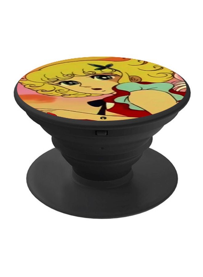 BP Cartoon Printed Mobile Pop Socket Beige/Red/Blue - Image 1