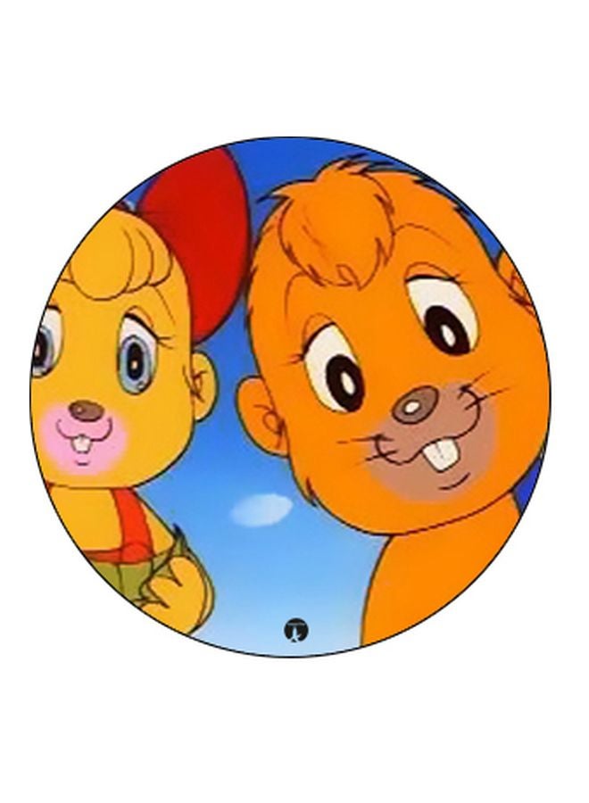 BP Cartoon Printed Mobile Pop Socket Orange/Beige/Blue - Image 2