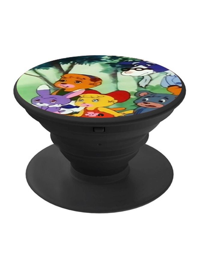 BP Cartoon Printed Pop Socket Grip Black/Yellow/Green - Image 1