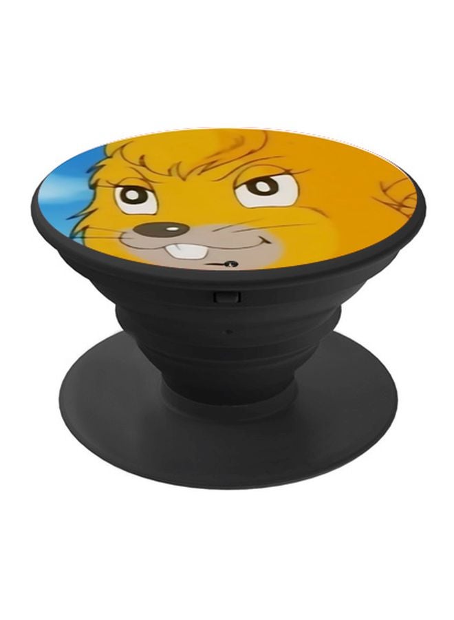 BP Cartoon Printed Pop Socket Grip Black/Yellow/Blue - Image 1