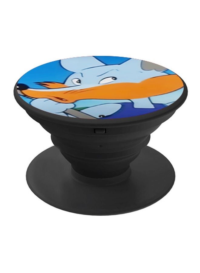 BP Cartoon Printed Pop Socket Grip Black/Blue/Yellow - Image 1