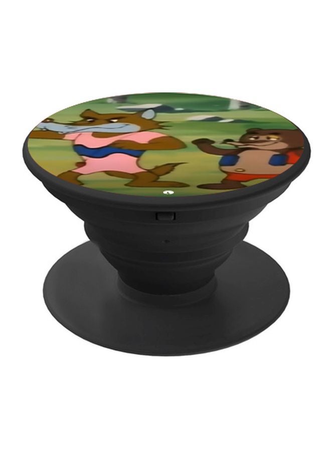 بي بي مقبض بوب سوكيت بطبعة رسومات كرتونية أسود/أخضر/بني - Image 1