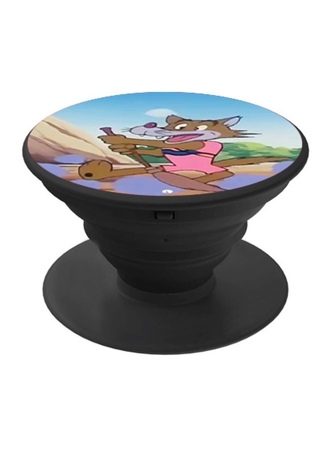 BP Cartoon Printed Pop Socket Grip Black/Blue/Pink - Image 1