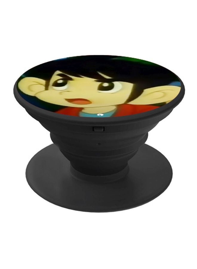 BP Cartoon Printed Pop Socket Grip Black/Red/Black - Image 1