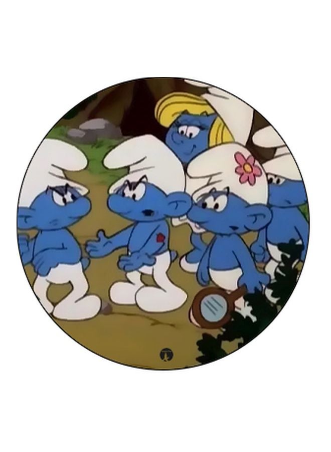 بي بي مقبض بوب سوكيت للموبايل بطبعة رسومات كرتونية أزرق/أبيض/أصفر - Image 2