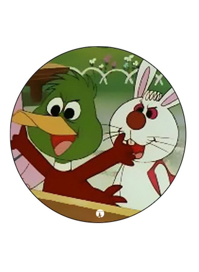 BP Cartoon Printed Mobile Pop Socket Green/Brown/White - Image 2