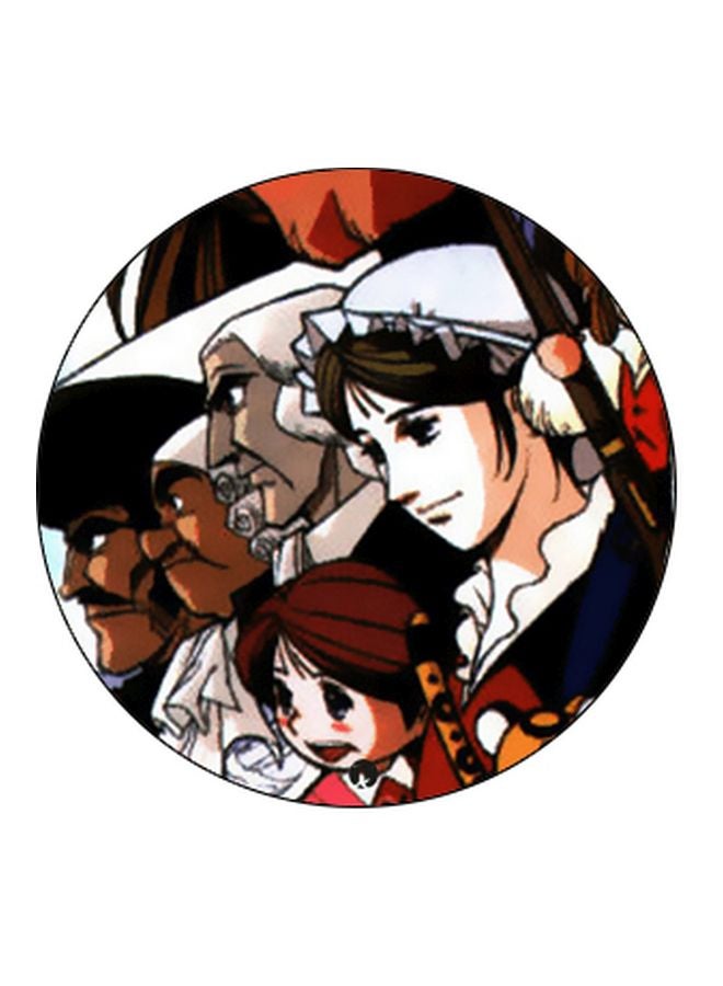 بي بي مقبض بوب سوكيت للموبايل بطبعة رسومات كرتونية أزرق/ أبيض/أحمر - Image 2