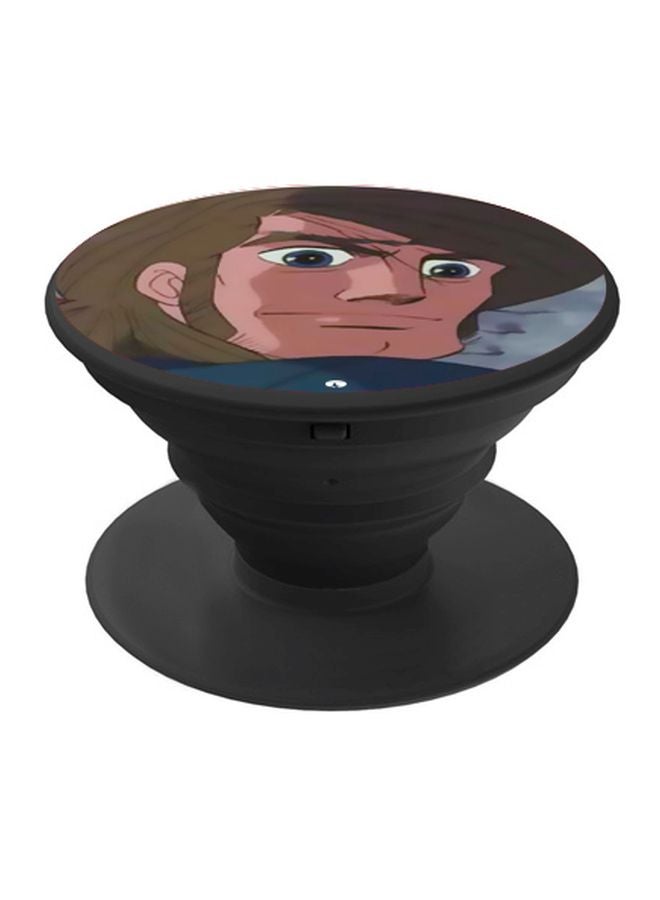 BP Cartoon Printed Mobile Pop Socket Brown/Pink/Blue - Image 1