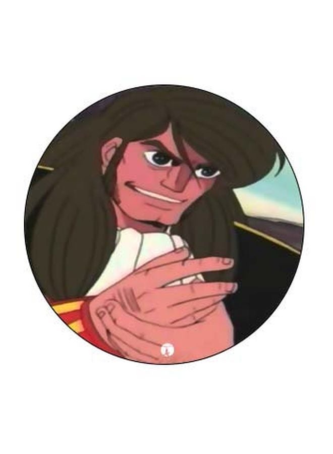 BP Cartoon Printed Mobile Pop Socket Black/White/Brown - Image 2