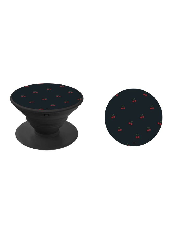 BP Cherries Printed Pop Socket Phone Holder Black/Red/Green - Image 2