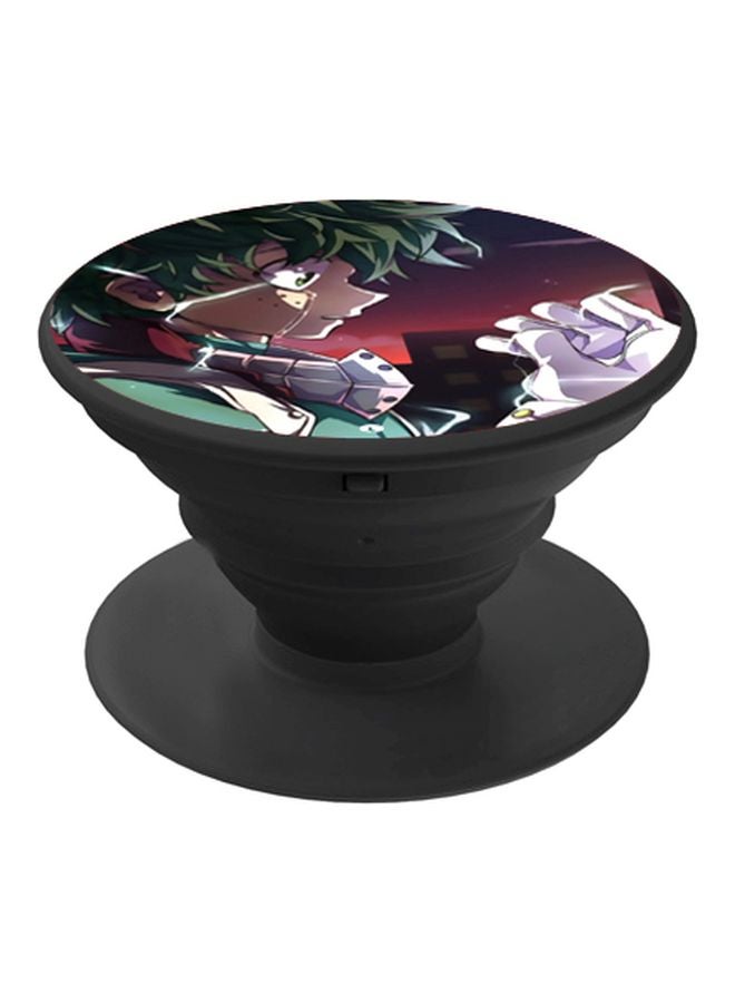 BP Cartoon Printed Mobile Pop Socket Grip Brown/Green/Beige - Image 1