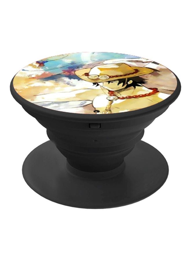 بي بي مقبض بوب سوكيت للموبايل بطبعة رسومات كرتونية أصفر/أبيض/أخضر - Image 1