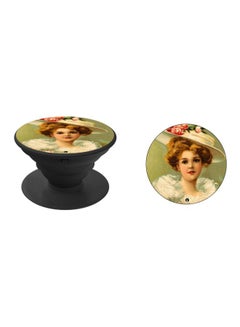 BP Classic Woman Printed Pop Socket Phone Holder Beige/White/Black  - Image 2