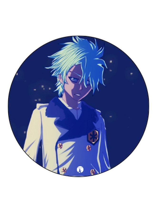 بي بي مقبض بوب سوكيت للموبايل بطبعة رسومات كرتونية الأسود / الأزرق - Image 2