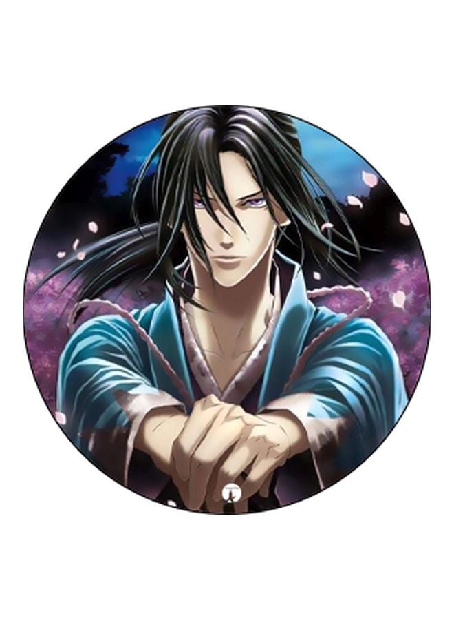 بي بي مقبض بوب سوكيت للموبايل بطبعة رسومات كرتونية أسود/ بنفسجي/ أزرق - Image 2