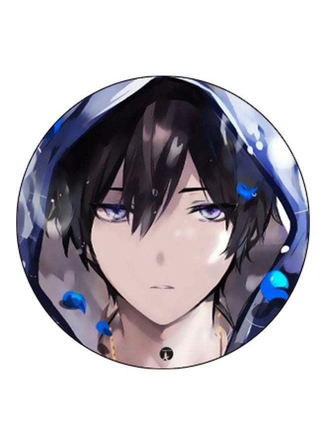 BP Cartoon Printed Mobile Pop Socket Grip Black/Beige/Blue - Image 2