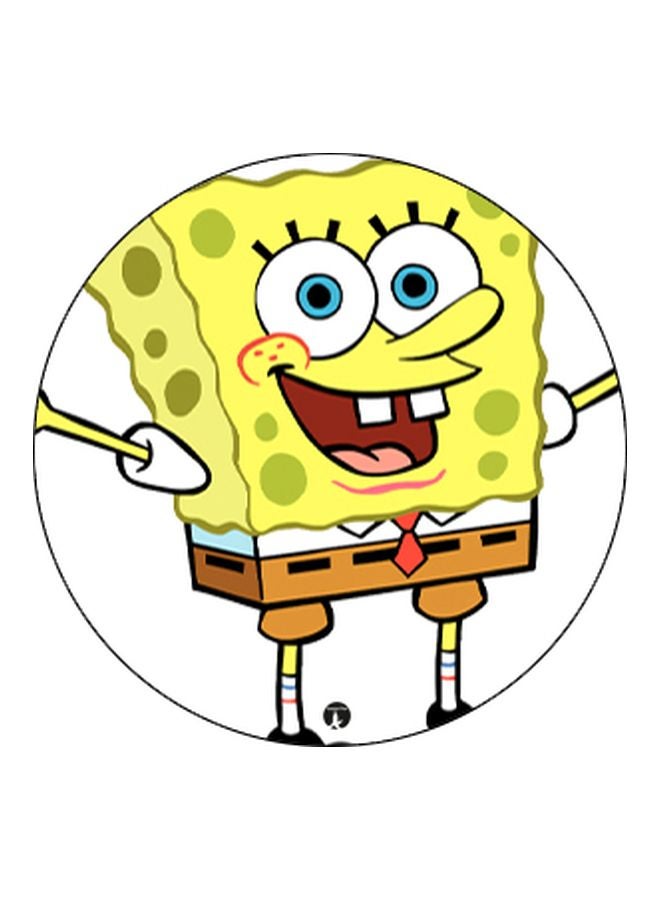 بي بي مقبض بوب سوكيت للموبايل بطبعة رسومات كرتونية أسود/ أبيض/ أصفر - Image 2