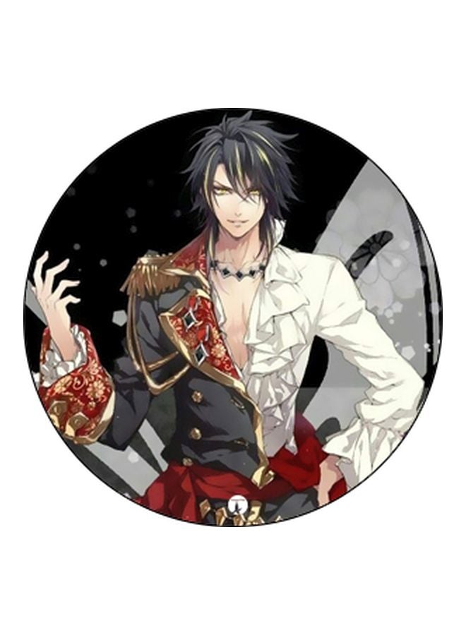 BP Cartoon Printed Mobile Pop Socket Grip Black/Grey/Red - Image 2